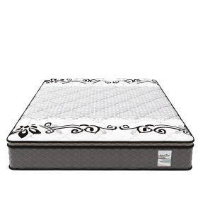10-Inch White Brand Hybrid Mattress Made In USA - Queen - as Pic