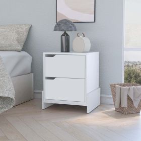 Ralston 2-Drawer Nightstand in Black