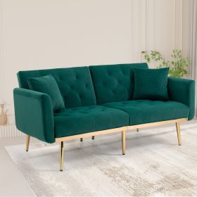 COOLMORE Velvet Sofa , Accent sofa .loveseat sofa with metal feet