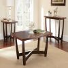 Mid-Century Modern End Table - Sleek Ebony and Cordovan Finish - Form, Function, and Elegance