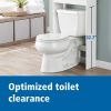 White 23 in. W Bathroom Space Saver Cabinet with 3 Fixed Shelves,over the Toilet Storage