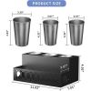 Hair Dryer Storage Rack Bracket Bathroom Finishing Kit - Black