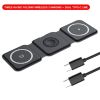 Wireless Charger 3 In 1 Magnetic Foldable Induction Charging Station For IPhone 13 Pro Max 12 11 Samsung AirPods Pro IWatch - White Charger
