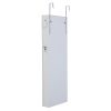Fashion Simple Jewelry Storage Mirror Cabinet With LED Lights Can Be Hung On The Door Or Wall
