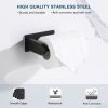 Toilet Paper Holder Self Adhesive, Stainless Steel Rustproof Adhesive Toilet Roll Holder no Drilling