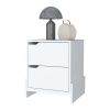 Ralston 2-Drawer Nightstand in Black