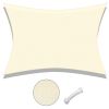 13'x19' Rectangle Sun Shade Sail/ Rice White