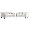 Beige Lint Sofa Set - Beige