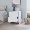 Ralston 2-Drawer Nightstand in Black