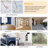 Flat Floor Mop Bucket Set Self Cleaning Wet Dry Usage with 2Pcs Reusable Microfiber Mop Pads