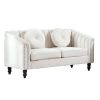 Beige Lint Sofa Set - Beige