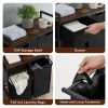JHX Laundry Basket, Laundry Hamper with Drawer, 2 Laundry Sorter, with 2 Bags, 1 Storage Rack, (Rustic Brown,28.15''L*13''W*35.8''H)
