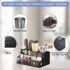 Hair Dryer Storage Rack Bracket Bathroom Finishing Kit - Black