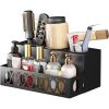 Hair Dryer Storage Rack Bracket Bathroom Finishing Kit - Black
