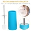 Bathroom Accessories Set 6 Pcs Bathroom Set Ensemble Complete Soap Dispenser Toothbrush Holder - Blue