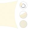 13'x19' Rectangle Sun Shade Sail/ Rice White