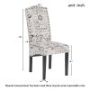 Dining Script Fabric Accent Chair with Solid Wood Legs, Set of 2