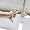 Kitchen Dish Cloth;  12 Pack Absorbent Coral Dishtowels Reusable Nonstick Oil Washable Cleaning Cloths Fast Drying - gray