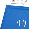 Patio Chaise Lounge Outdoor Aluminum Polypropylene Chair Poolside Sunbathing Chair with Adjustable Backrest for Beach,Yard,Balcony (Blue) - as Pic