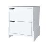 Ralston 2-Drawer Nightstand in Black