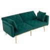 COOLMORE Velvet Sofa , Accent sofa .loveseat sofa with metal feet