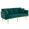COOLMORE Velvet Sofa , Accent sofa .loveseat sofa with metal feet