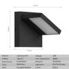 Outdoor Wall Light/ Path Light - DARK GREY
