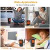300W Portable Electric Heater Mini Heating Unit Fan Portable Floor Desktop Air Fan Heater - Black