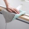Kitchen Dish Cloth;  12 Pack Absorbent Coral Dishtowels Reusable Nonstick Oil Washable Cleaning Cloths Fast Drying - gray
